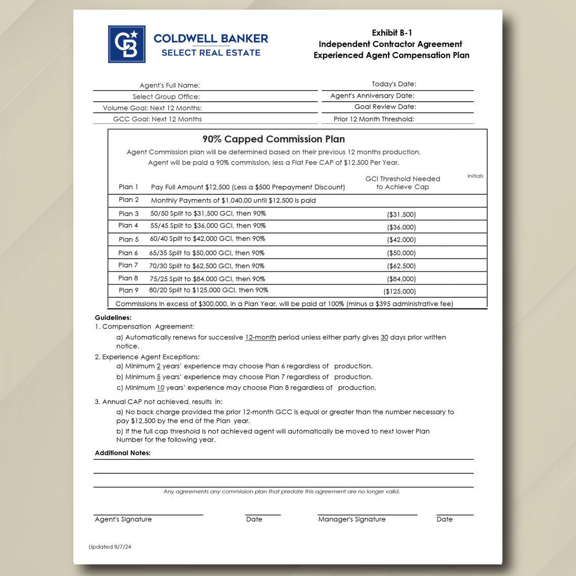 C21 Experienced Agent Plan 1
